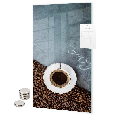 Tableau aimanté Une tasse de café