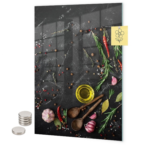 Tableau magnétique décoratif Composition des épices