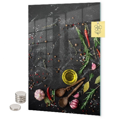 Tableau magnétique décoratif Composition des épices