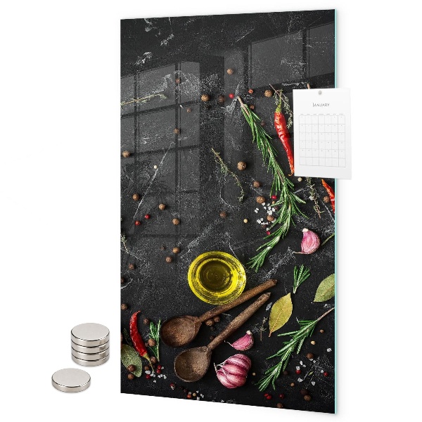 Tableau magnétique décoratif Composition des épices