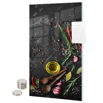 Tableau magnétique décoratif Composition des épices