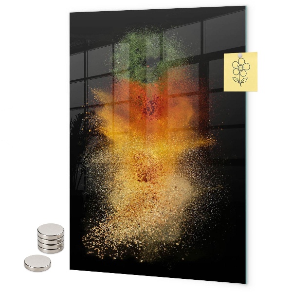 Tableau aimanté Épices renversées
