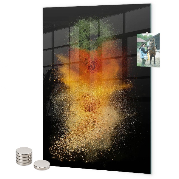 Tableau aimanté Épices renversées