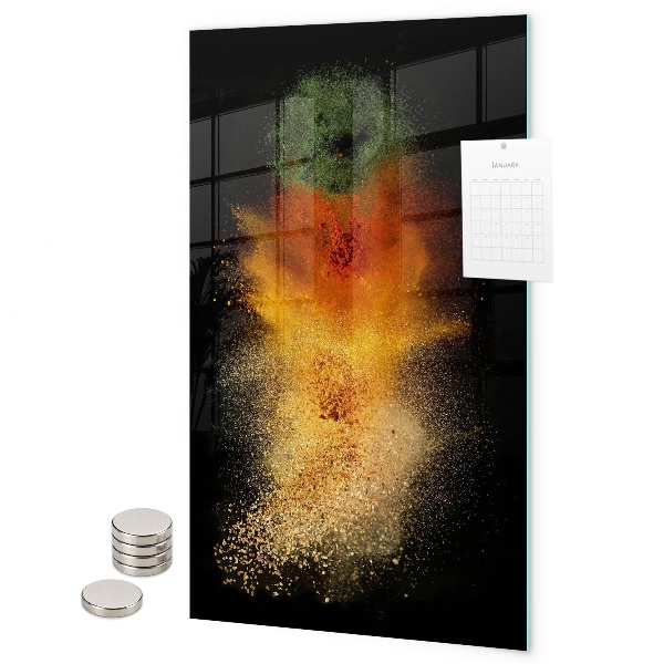 Tableau aimanté Épices renversées