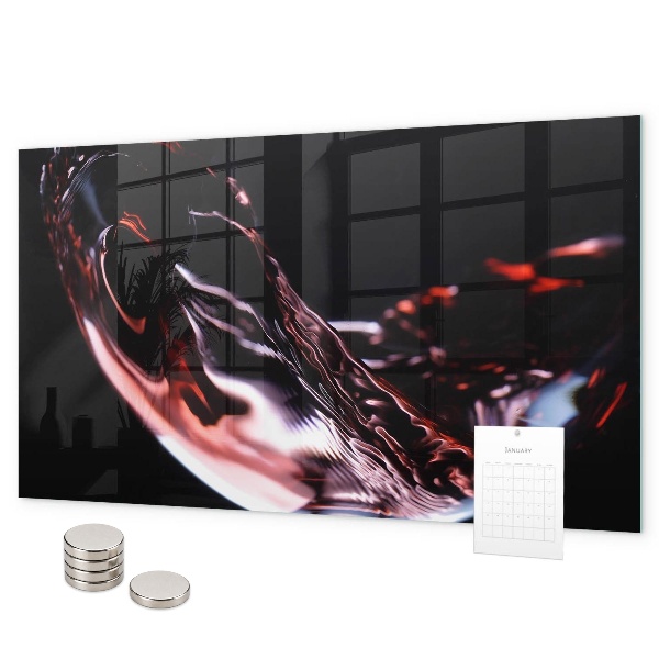 Tableau magnétique Un verre de vin