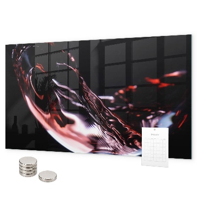 Tableau magnétique Un verre de vin
