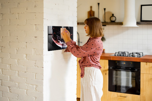 Tableau magnétique Un verre de vin