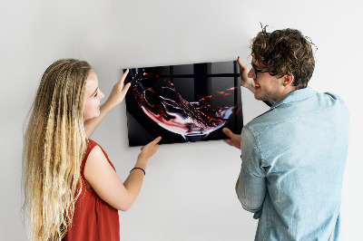 Tableau magnétique Un verre de vin