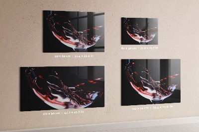 Tableau magnétique Un verre de vin