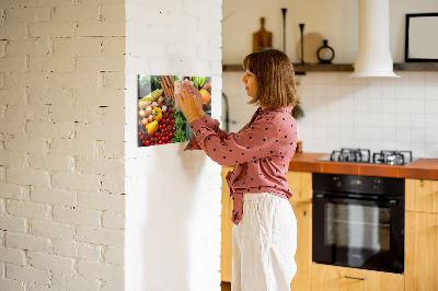 Tableau magnétique mural légumes frais