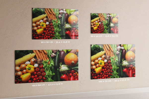 Tableau magnétique mural légumes frais