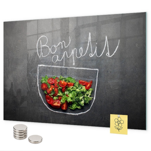 Tableau magnétique L'inscription Bon appétit