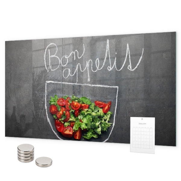 Tableau magnétique L'inscription Bon appétit
