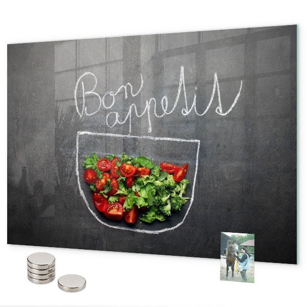 Tableau magnétique L'inscription Bon appétit