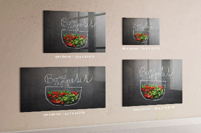 Tableau magnétique L'inscription Bon appétit