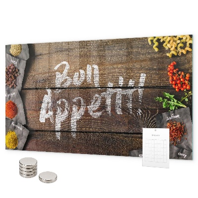 Tableau magnétique Inscription Bon appétit