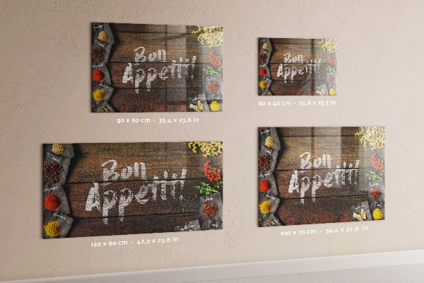 Tableau magnétique Inscription Bon appétit