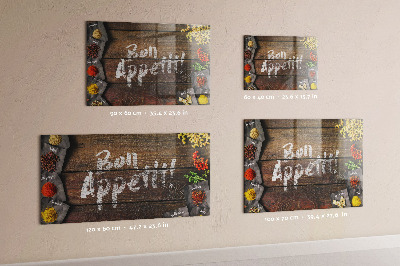 Tableau magnétique Inscription Bon appétit