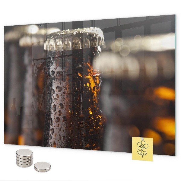 Tableau magnétique Bouteilles en verre
