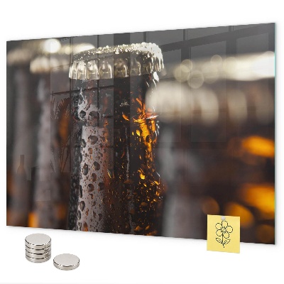 Tableau magnétique Bouteilles en verre