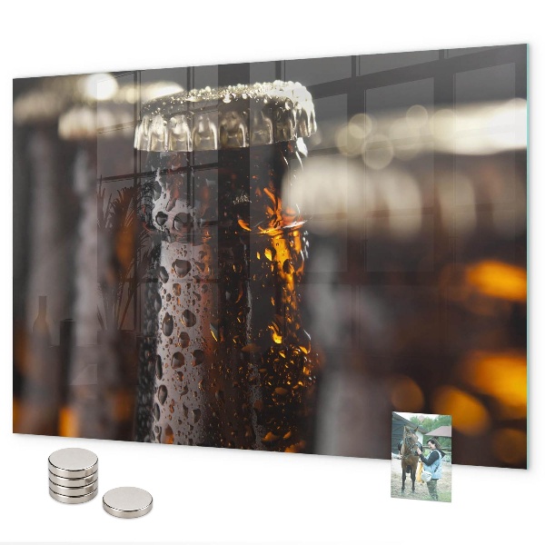Tableau magnétique Bouteilles en verre