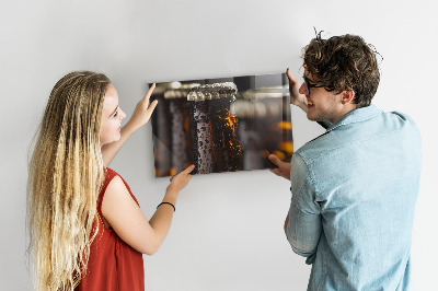Tableau magnétique Bouteilles en verre