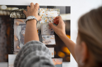 Tableau magnétique Bouteilles en verre