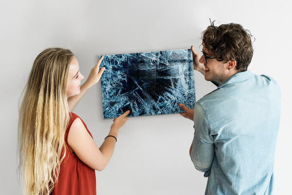 Tableau magnétique mural Mur gelé