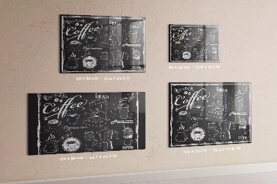 Tableau magnétique machines à café