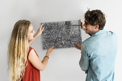 Tableau magnétique mural Pizza peinte