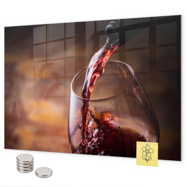 Tableau magnétique Un verre de vin