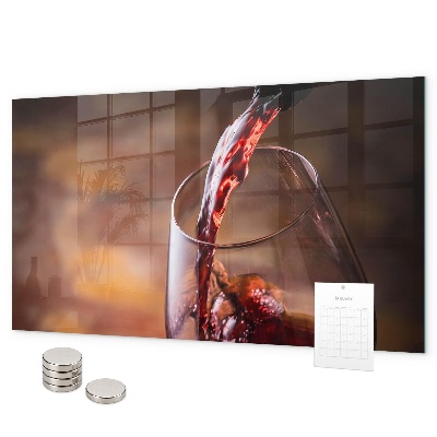 Tableau magnétique Un verre de vin