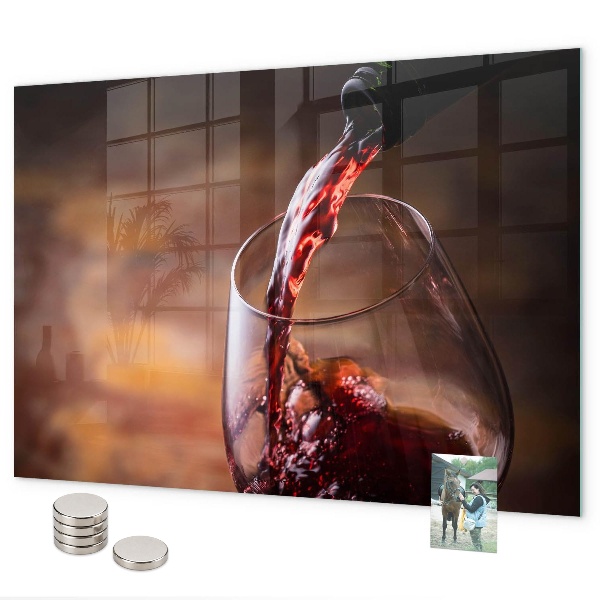 Tableau magnétique Un verre de vin