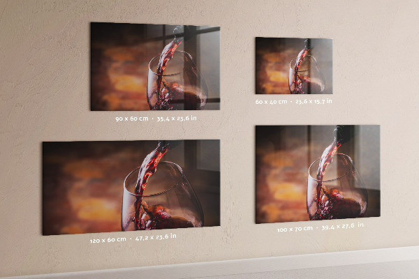 Tableau magnétique Un verre de vin