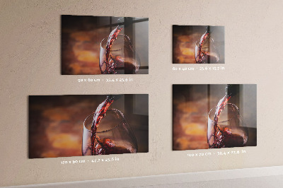 Tableau magnétique Un verre de vin