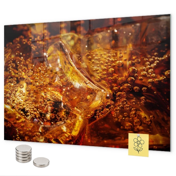 Tableau magnétique Gros plan sur la boisson