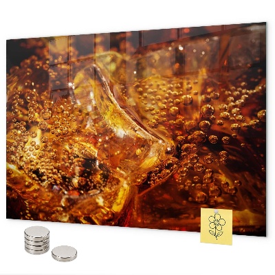 Tableau magnétique Gros plan sur la boisson
