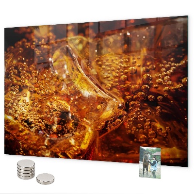 Tableau magnétique Gros plan sur la boisson