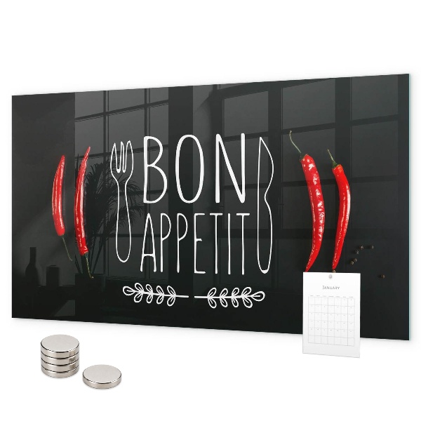 Tableau magnétique L'inscription Bon appétit