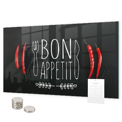 Tableau magnétique L'inscription Bon appétit