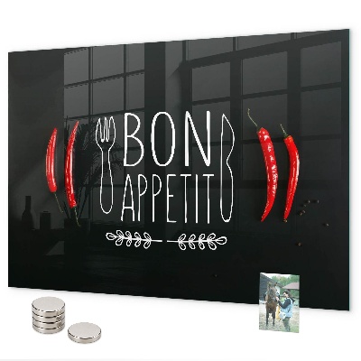 Tableau magnétique L'inscription Bon appétit