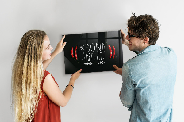 Tableau magnétique L'inscription Bon appétit