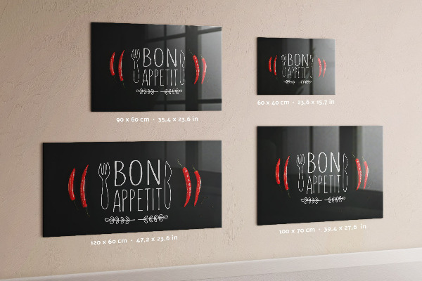 Tableau magnétique L'inscription Bon appétit