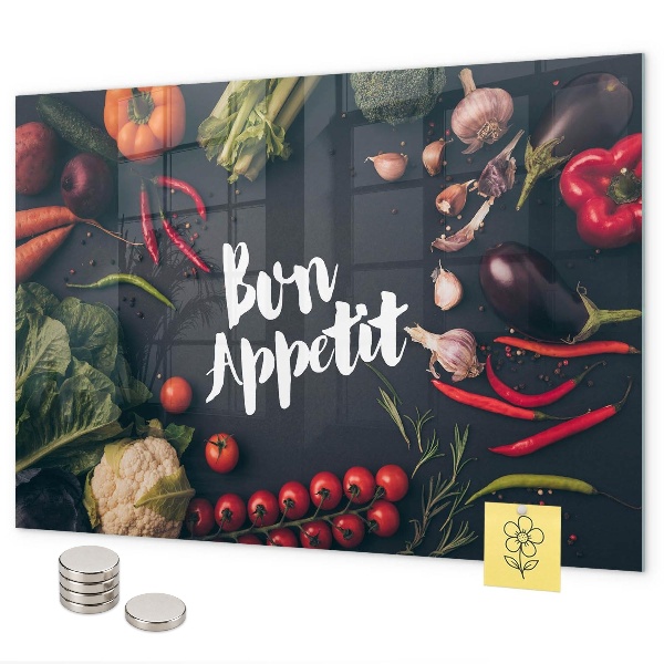 Tableau magnétique mural L'inscription Bon appétit