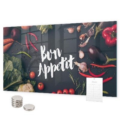 Tableau magnétique mural L'inscription Bon appétit