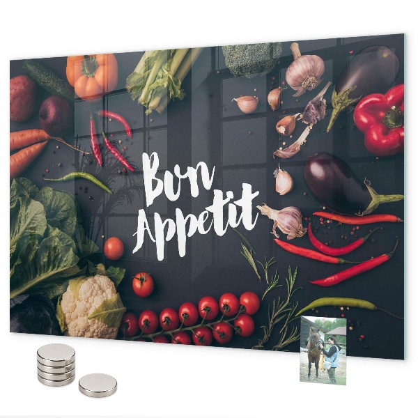 Tableau magnétique mural L'inscription Bon appétit