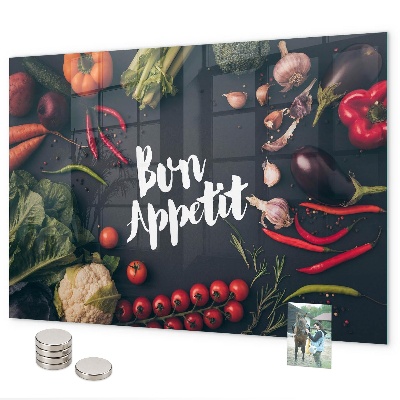 Tableau magnétique mural L'inscription Bon appétit
