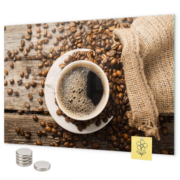Tableau magnétique Un sachet de café