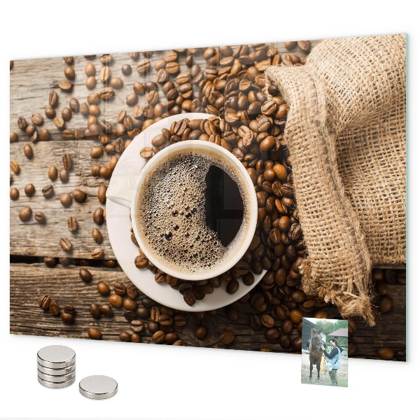 Tableau magnétique Un sachet de café