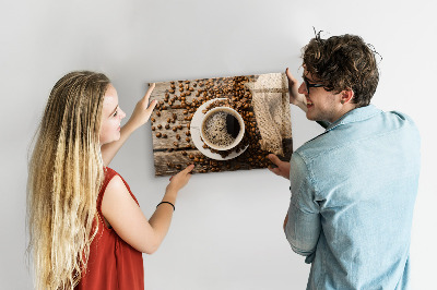 Tableau magnétique Un sachet de café